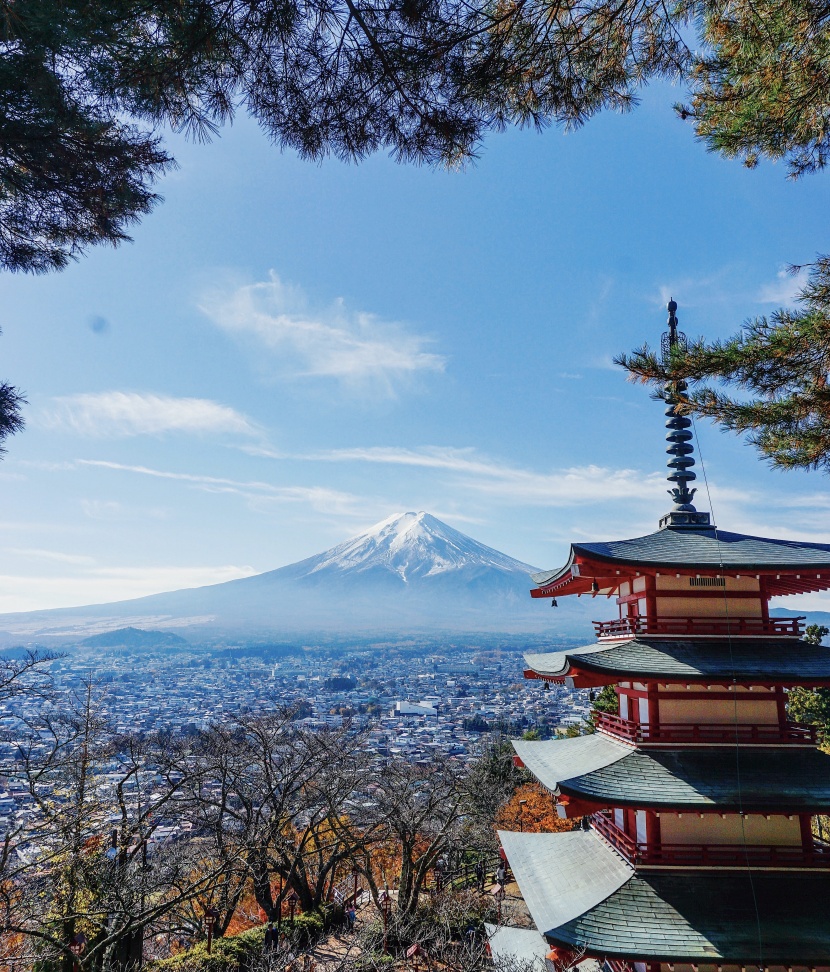 日本富士山自然风景图片