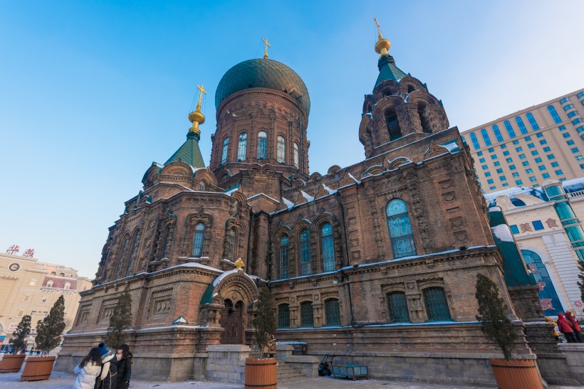 哈尔滨圣索菲亚教堂建筑风景图片