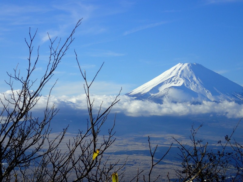 日本最高的山峰富士山优美的自然风景图片