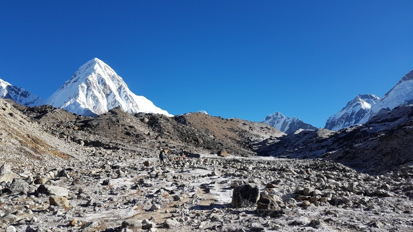 西藏神秘巍峨的珠穆朗玛峰自然风景图片