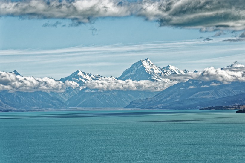 新西兰库克山自然风景图片