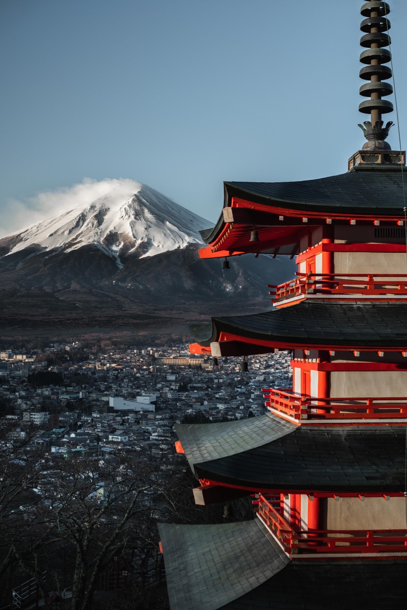 日本富士山自然风景图片