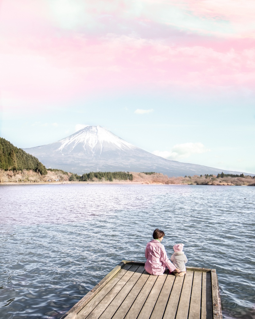 日本富士山优美风景图片