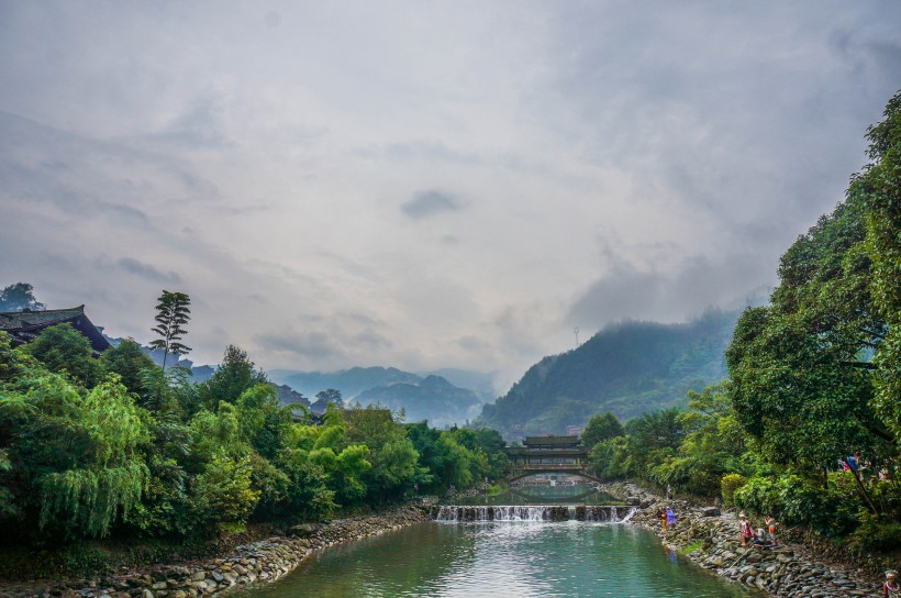 貴州黔東南西江千戶苗寨自然風(fēng)景圖片