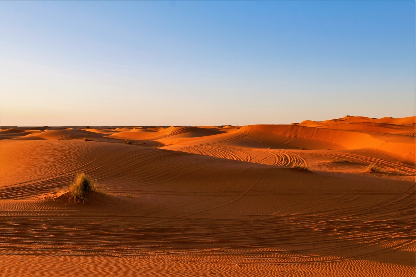 荒凉的撒哈拉沙漠自然风景图片