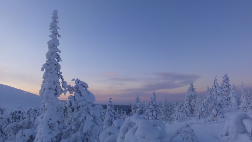 挪威拉普兰冰雪风景图片