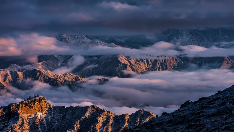 四川雅安牛背山风景图片