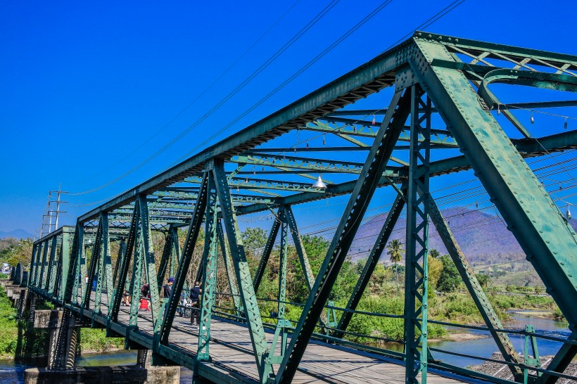 泰國二戰(zhàn)紀念大橋建筑風景圖片