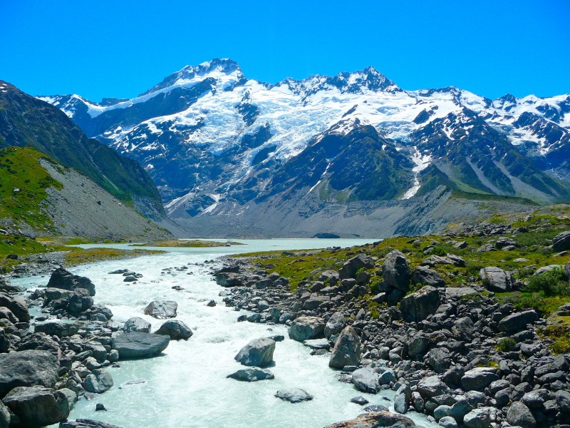 新西兰库克山风景图片