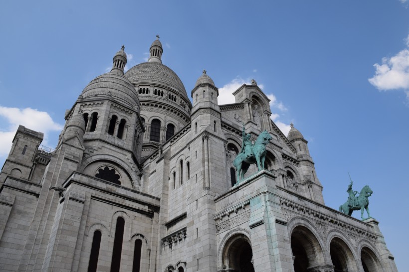 法国巴黎圣心大教堂建筑风景图片