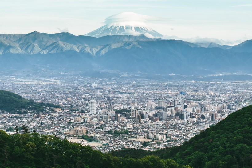 日本富士山自然风景图片