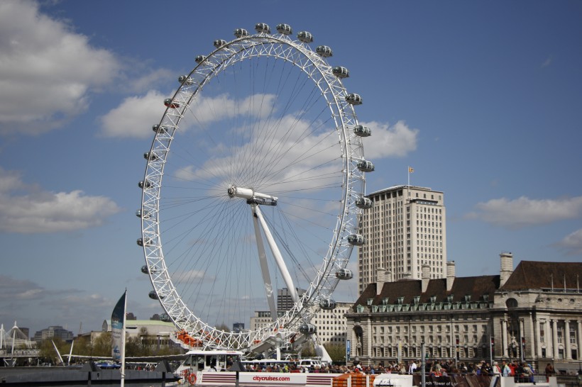 英国伦敦地标建筑伦敦眼图片