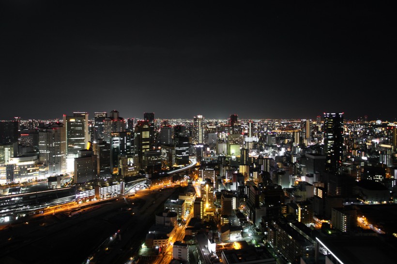 日本东京辉煌绚丽的夜景图片