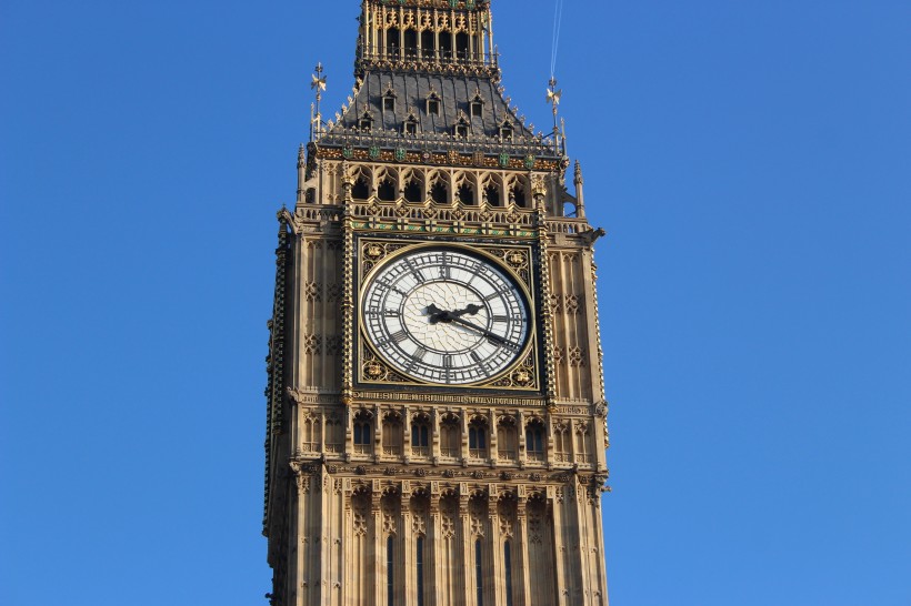 英国伦敦地标大本钟建筑风景图片