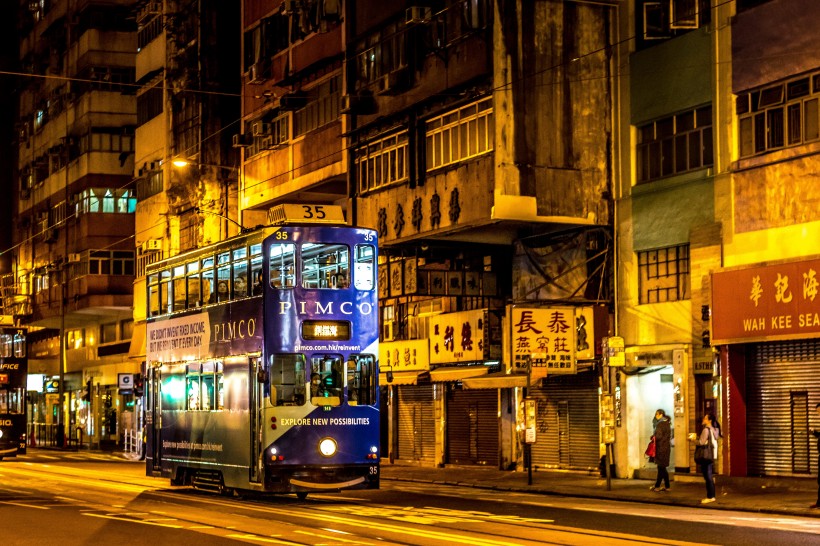 繁华热闹的香港风景图片图片