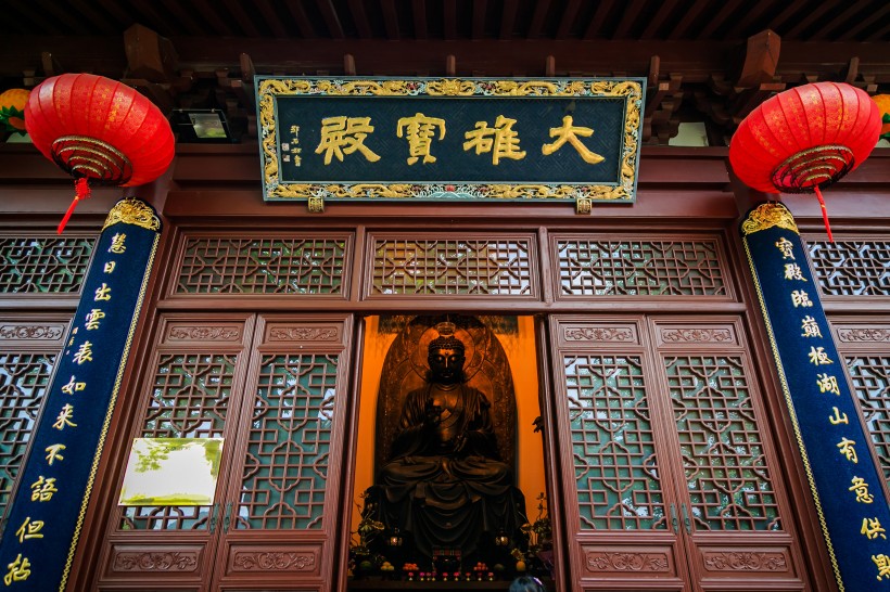 浙江杭州靈隱寺寺廟建筑風(fēng)景圖片