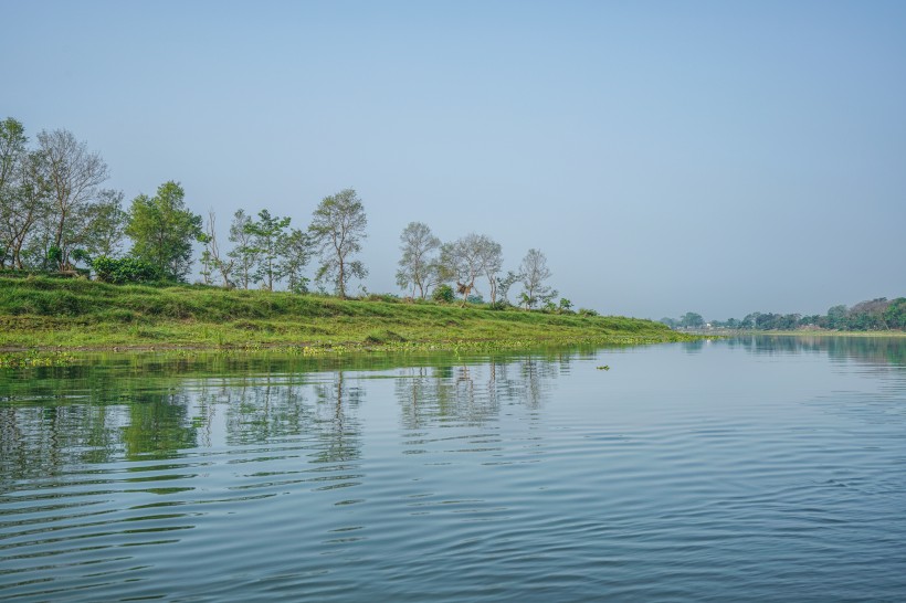 尼泊爾奇特旺國家公園河流自然風(fēng)景圖片