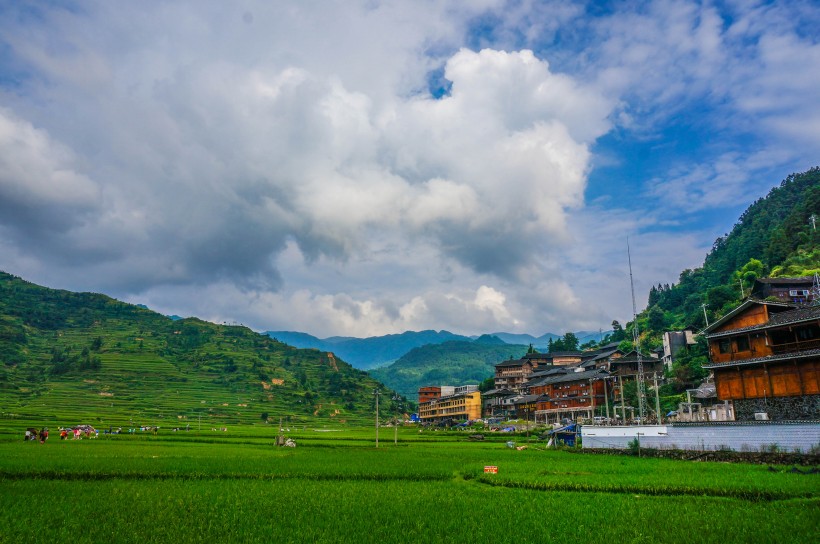 贵州黔东南西江千户苗寨自然风景图片