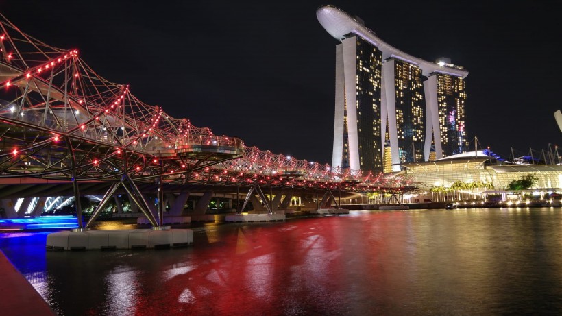 唯美璀璨的城市夜景风景图片