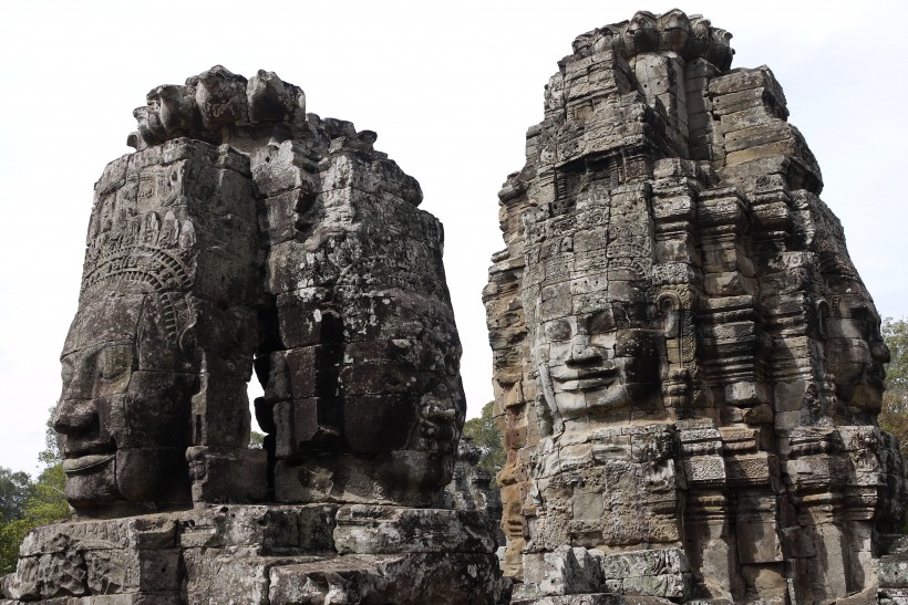 柬埔寨巴戎寺建筑风景图片