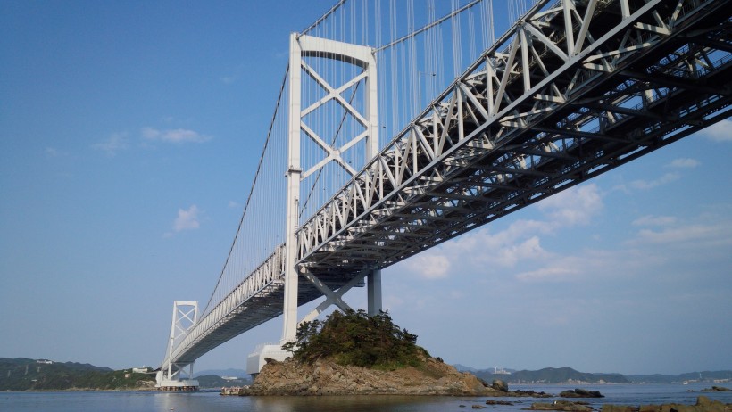 日本濑户大桥建筑风景图片