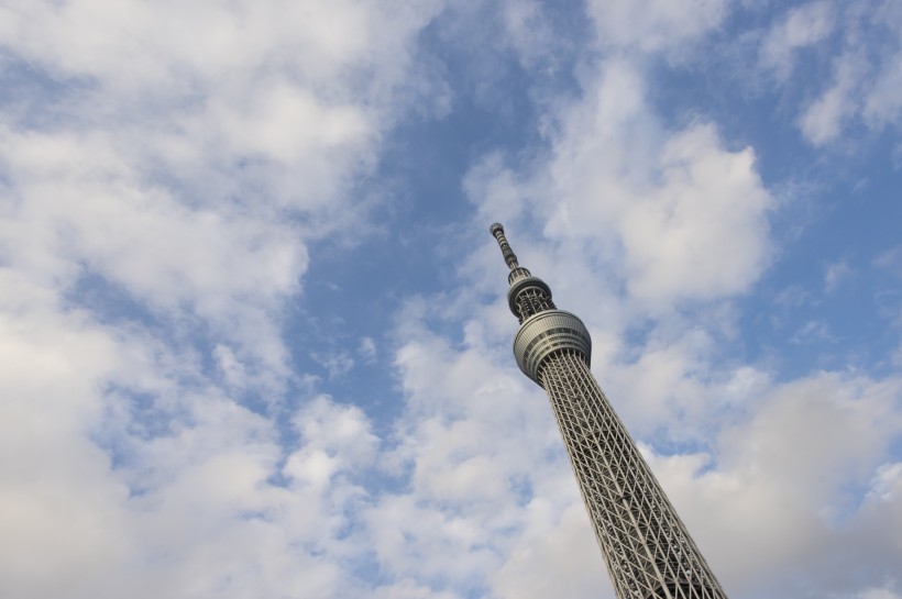 日本东京晴空塔建筑风景图片