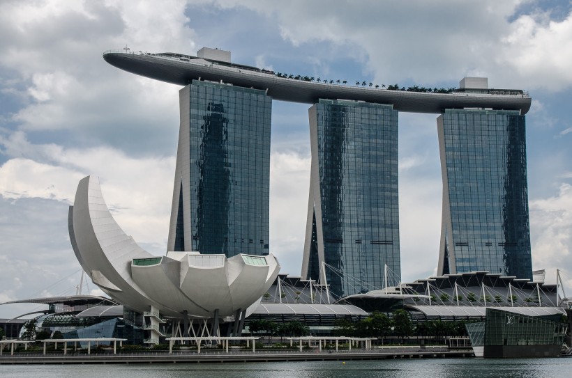 新加坡滨海湾金沙酒店建筑风景图片