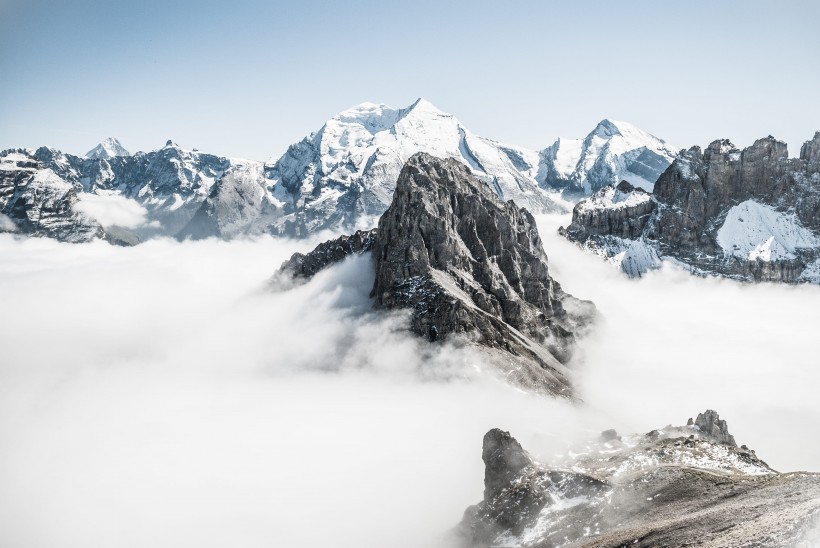 瑞士阿尔卑斯山风景图片