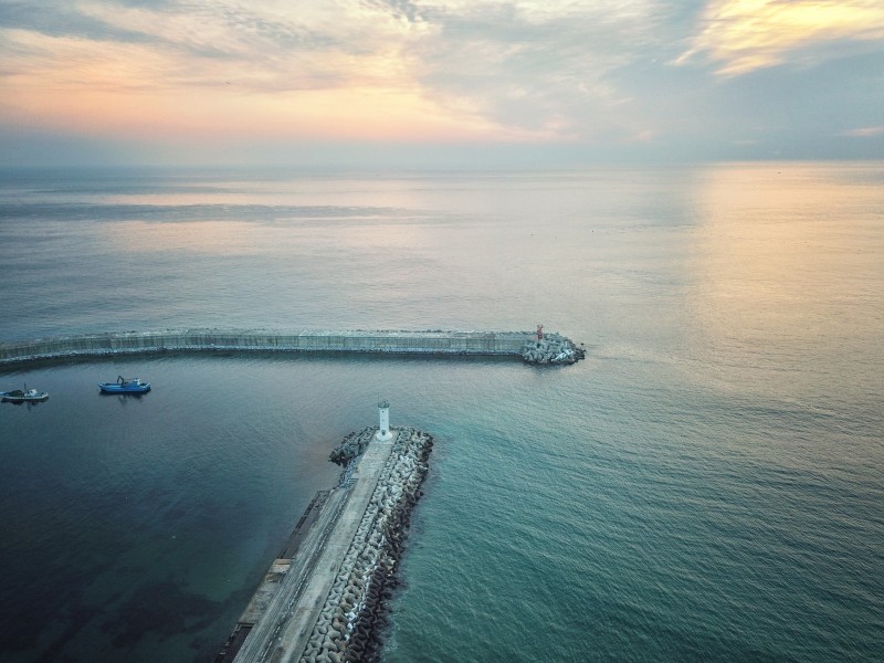 韩国海水浴场风景图片