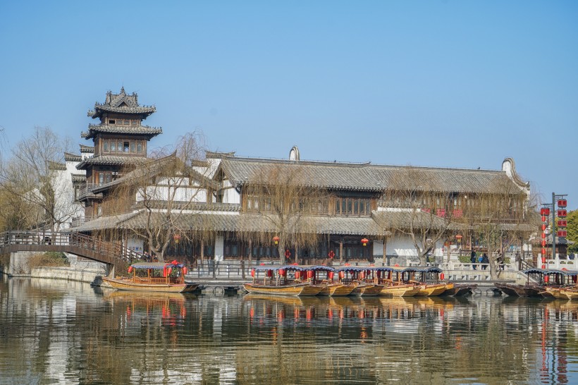 山東棗莊臺(tái)兒莊水街風(fēng)景圖片