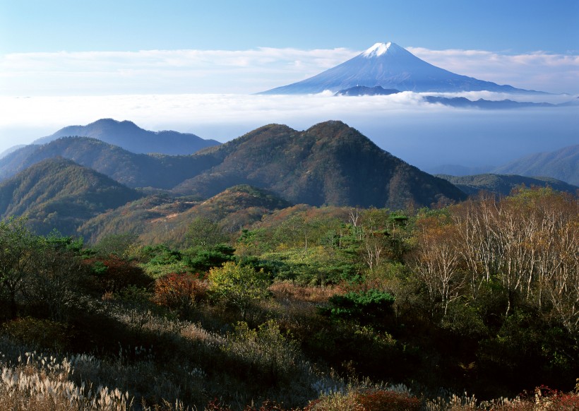 风景优美的富士山图片