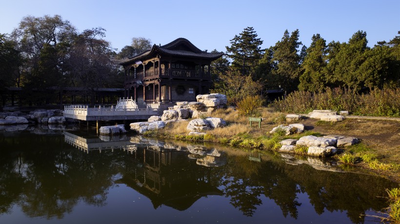 山西太原晋祠风景图片