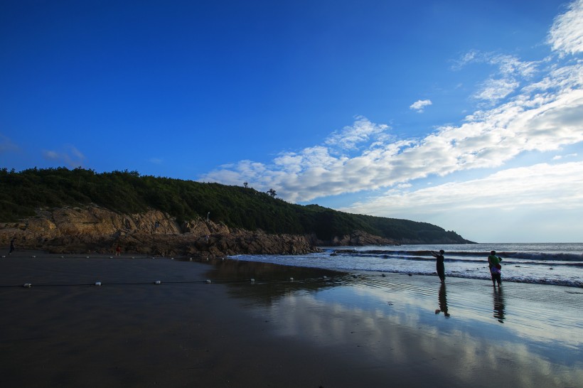 浙江宁波松兰山海滨风景图片