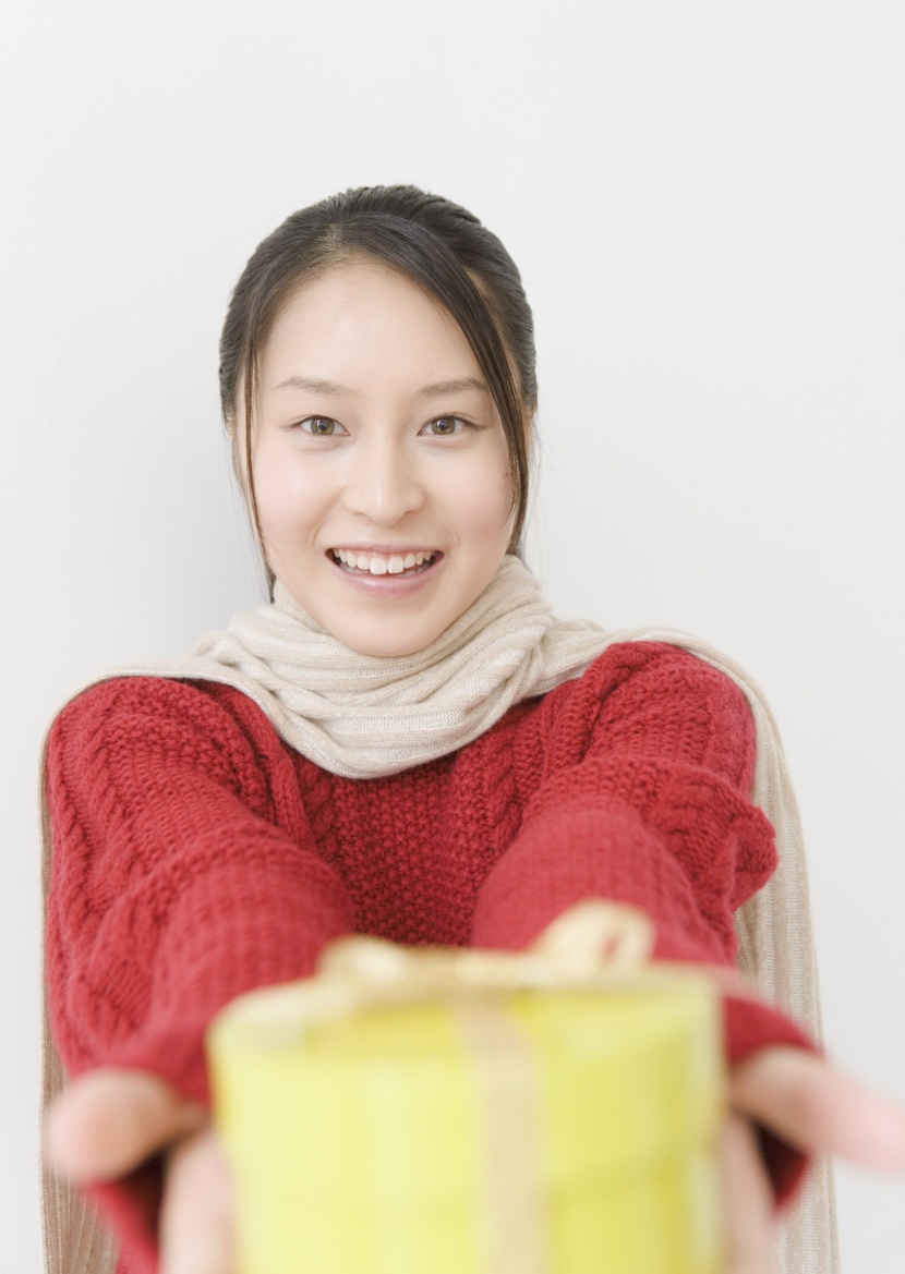 女孩灿烂的笑容图片