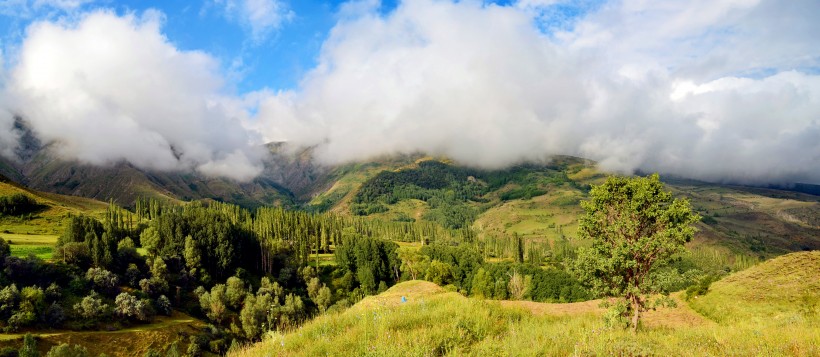 土耳其绿色山脉风景图片