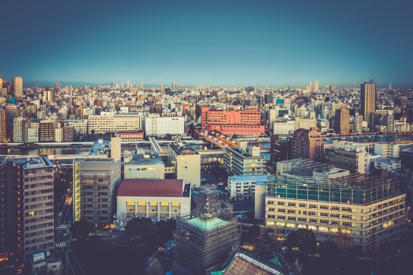 日本东京城市风景图片