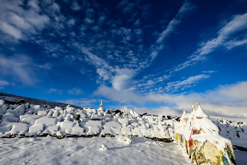 四川高爾寺山雪景圖片