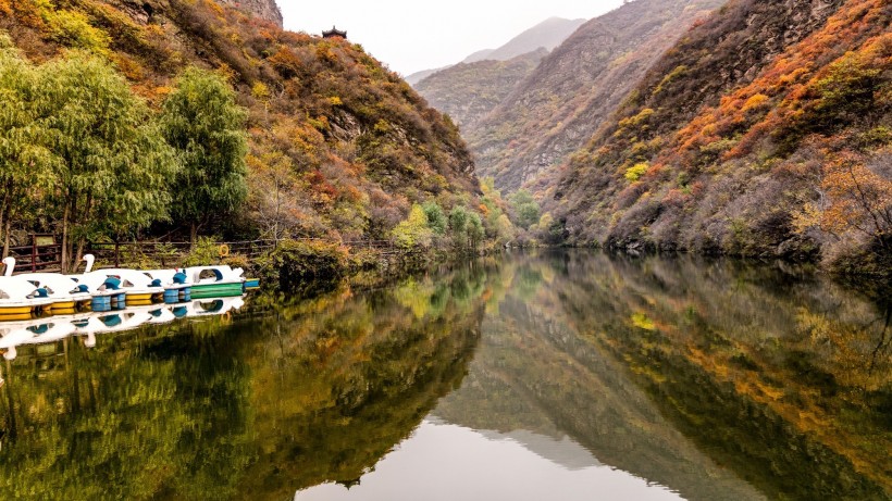 北京双龙峡风景图片