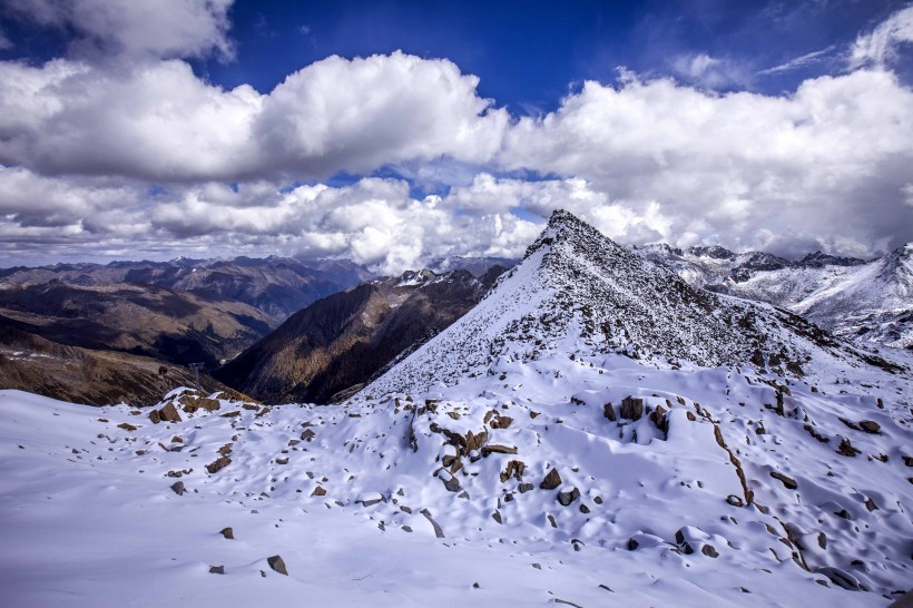 四川达古冰山风景图片