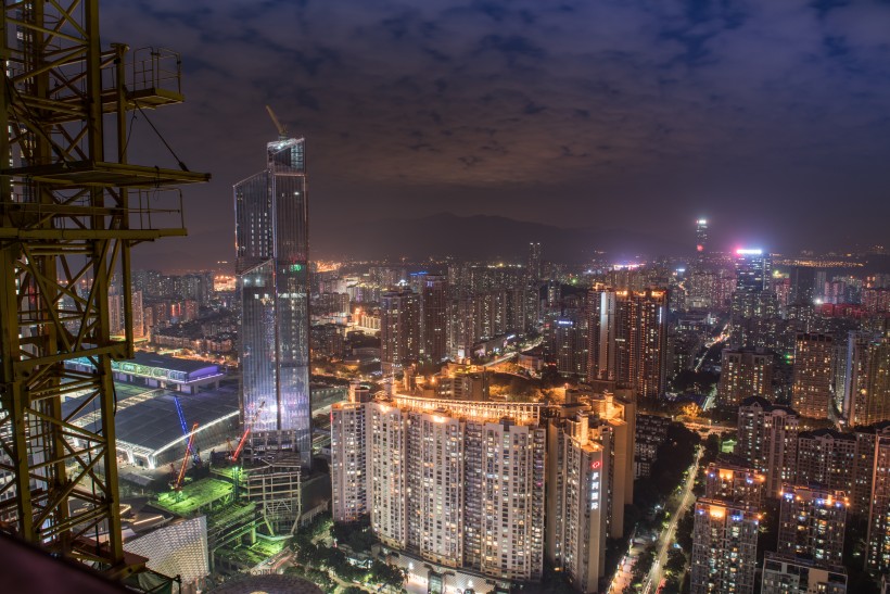 廣東深圳璀璨夜景圖片