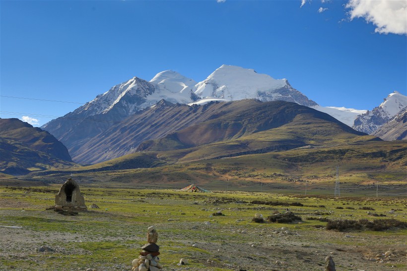 西藏念青唐古拉山脉风景图片