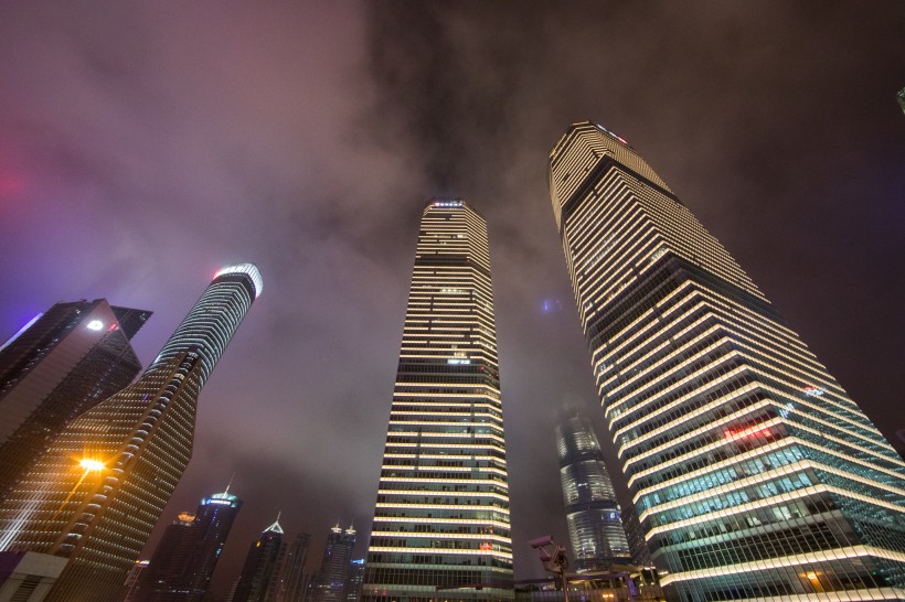 上海繁華夜景圖片