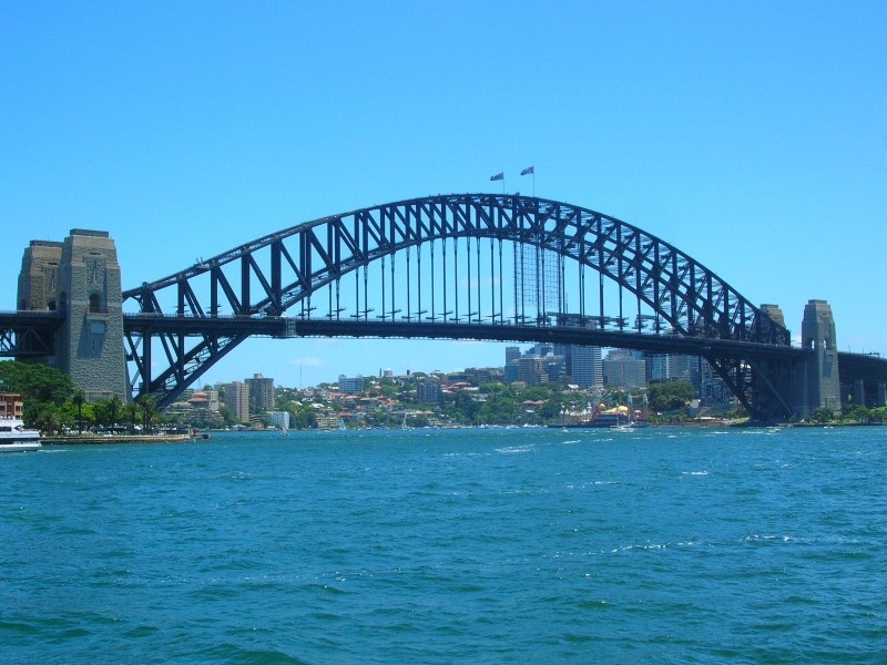 澳大利亚悉尼单孔大桥风景图片