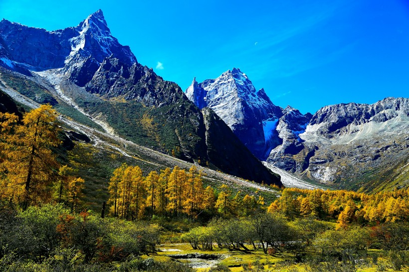 四川毕棚沟风景图片