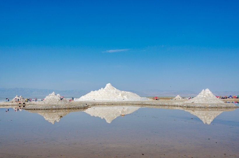 青海茶卡盐湖风景图片