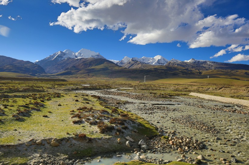 西藏念青唐古拉山脉风景图片