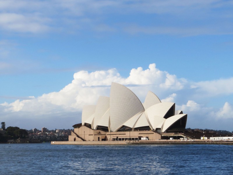 独特的澳大利亚悉尼歌剧院建筑风景图片