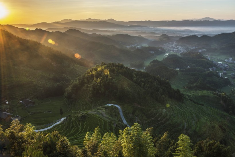 湖南紫鹊界梯田风景图片