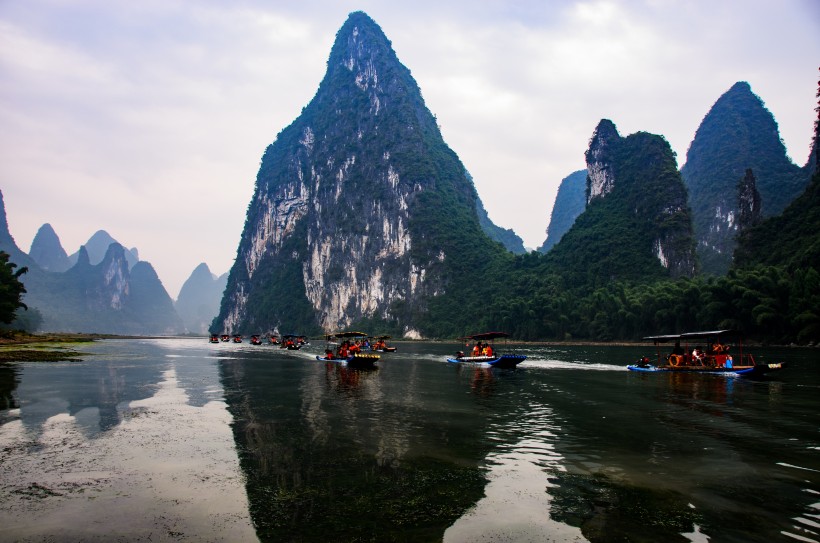 广西桂林兴坪山水风景图片