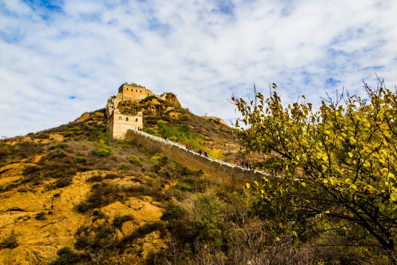 金山岭长城秋色风景图片